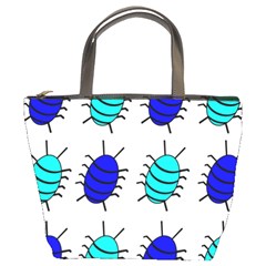 Blue Bugs Bucket Bags by Valentinaart