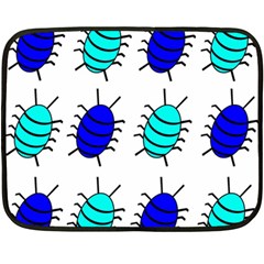 Blue Bugs Fleece Blanket (mini)