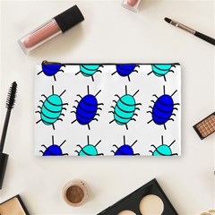 Blue Bugs Cosmetic Bag (medium)  by Valentinaart