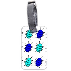 Blue Bugs Luggage Tags (two Sides) by Valentinaart