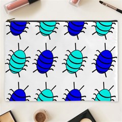 Blue Bugs Cosmetic Bag (xxxl)  by Valentinaart