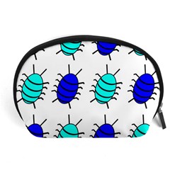 Blue Bugs Accessory Pouches (large)  by Valentinaart