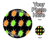 Green and orange bug pattern Playing Cards 54 (Round)  Front - Joker1