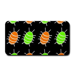 Green And Orange Bug Pattern Medium Bar Mats