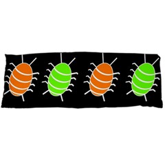 Green And Orange Bug Pattern Body Pillow Case (dakimakura)