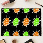 Green and orange bug pattern Cosmetic Bag (XXL)  Back