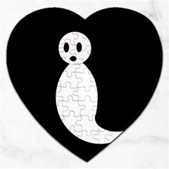 Ghost Jigsaw Puzzle (heart) by Valentinaart