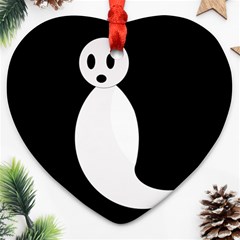 Ghost Heart Ornament (2 Sides) by Valentinaart