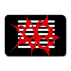 Red, Black And White Abstract Design Plate Mats