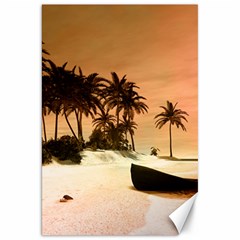 Wonderful Sunset Over The Beach, Tropcal Island Canvas 20  X 30   by FantasyWorld7