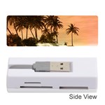 Wonderful Sunset Over The Beach, Tropcal Island Memory Card Reader (Stick)  Front