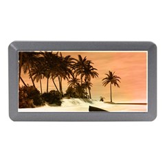 Wonderful Sunset Over The Beach, Tropcal Island Memory Card Reader (mini)