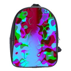 Cool Colorsplash School Bag (xl) by tjustleft