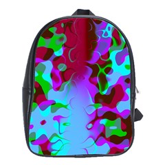 Retro Colorsplash School Bag (large) by tjustleft