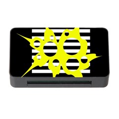 Yellow Abstraction Memory Card Reader With Cf