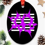 Purple abstraction Ornament (Oval)  Front