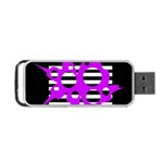 Purple abstraction Portable USB Flash (One Side) Front