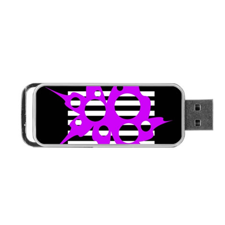 Purple abstraction Portable USB Flash (One Side)