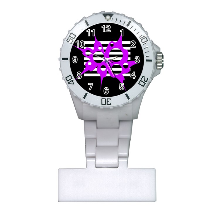 Purple abstraction Plastic Nurses Watch