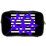 Blue abstract design Toiletries Bags 2-Side Front