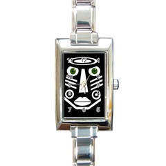 Mask Rectangle Italian Charm Watch by Valentinaart