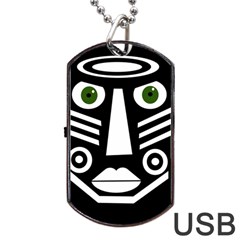 Mask Dog Tag Usb Flash (one Side)