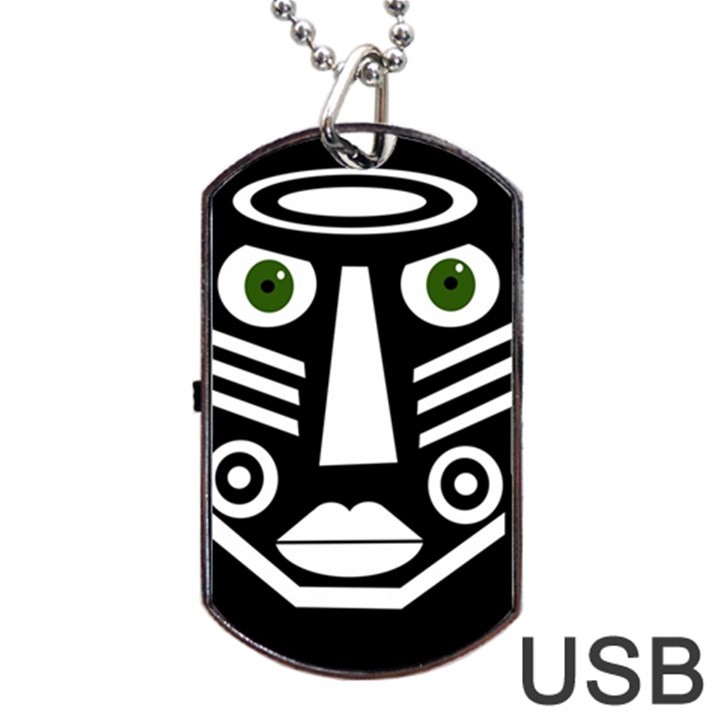 Mask Dog Tag USB Flash (Two Sides) 