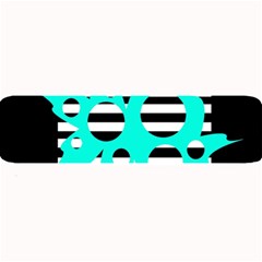 Cyan Abstract Design Large Bar Mats