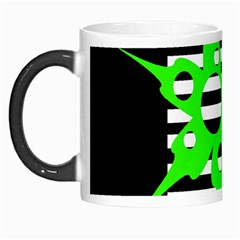 Green Abstract Design Morph Mugs by Valentinaart