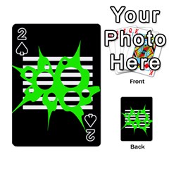 Green Abstract Design Playing Cards 54 Designs 