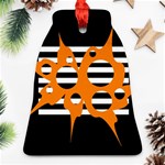 Orange abstract design Ornament (Bell)  Front