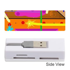 Orange Abstraction Memory Card Reader (stick) 