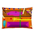 Orange abstraction Pillow Case (Two Sides) Front