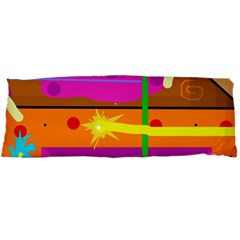 Orange Abstraction Body Pillow Case Dakimakura (two Sides)