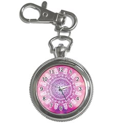 Pink Watercolour Mandala Key Chain Watches by TanyaDraws