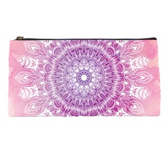 Pink Watercolour Mandala Pencil Cases