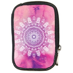 Pink Watercolour Mandala Compact Camera Cases by TanyaDraws