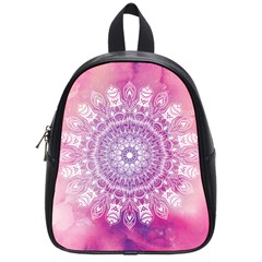 Pink Watercolour Mandala School Bags (small)  by TanyaDraws