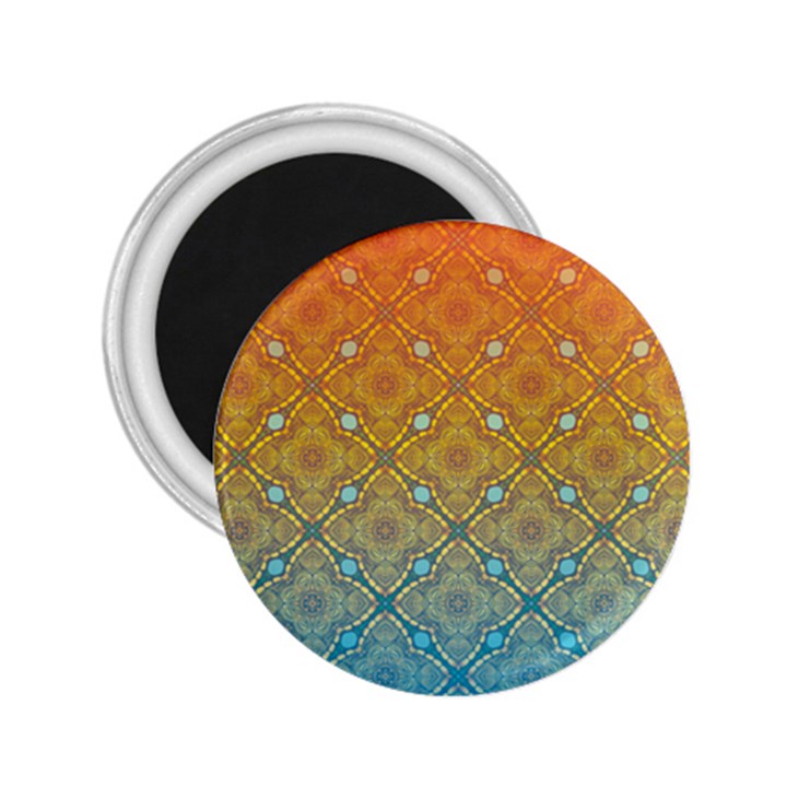 Ombre Fire and Water Pattern 2.25  Magnets