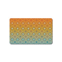 Ombre Fire And Water Pattern Magnet (name Card) by TanyaDraws