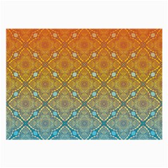 Ombre Fire And Water Pattern Large Glasses Cloth (2-side) by TanyaDraws