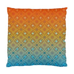 Ombre Fire And Water Pattern Standard Cushion Case (two Sides) by TanyaDraws