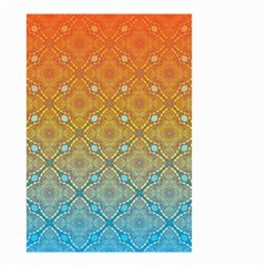 Ombre Fire And Water Pattern Small Garden Flag (two Sides)