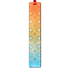 Ombre Fire And Water Pattern Large Book Marks by TanyaDraws