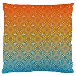 Ombre Fire and Water Pattern Large Flano Cushion Case (Two Sides) Front