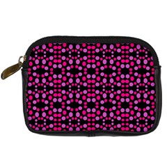 Dots Pattern Pink Digital Camera Cases by BrightVibesDesign