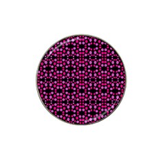 Dots Pattern Pink Hat Clip Ball Marker (4 Pack) by BrightVibesDesign