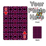 Dots Pattern Pink Playing Cards 54 Designs  Front - Heart8