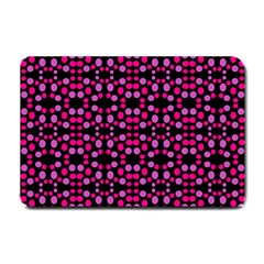 Dots Pattern Pink Small Doormat  by BrightVibesDesign