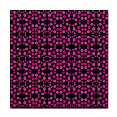 Dots Pattern Pink Face Towel by BrightVibesDesign